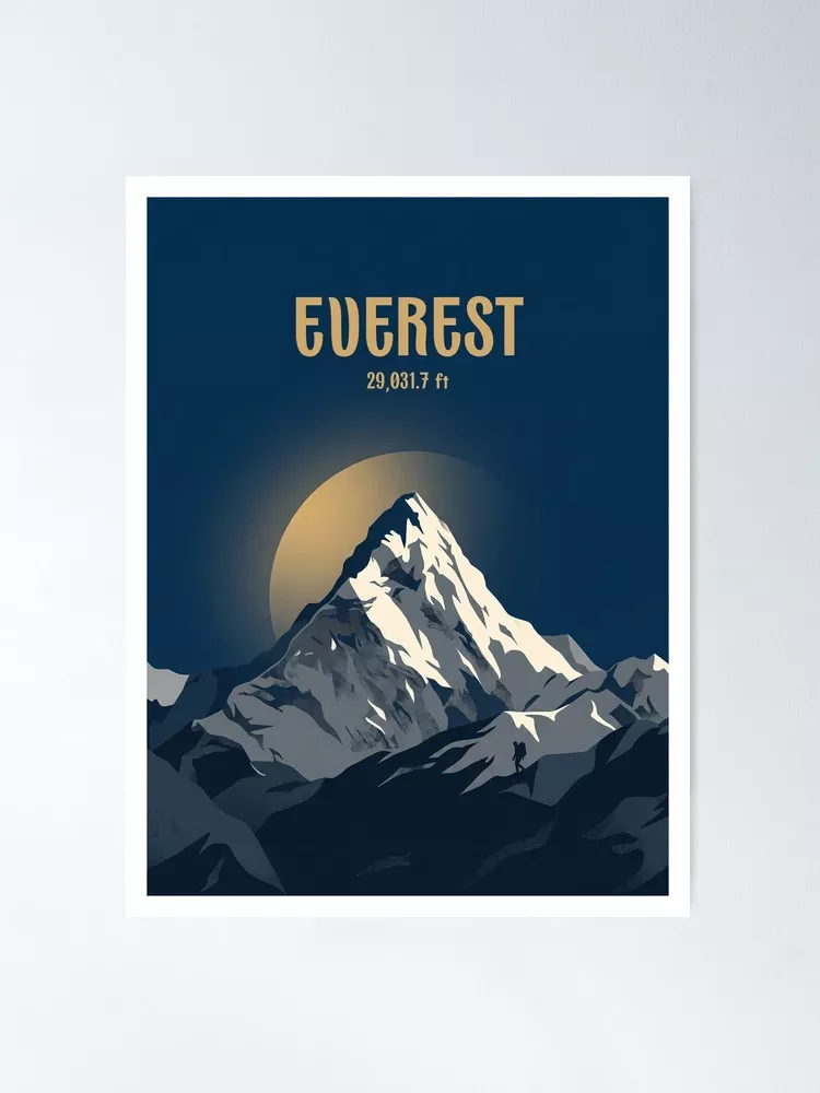 Mt Everest poster
