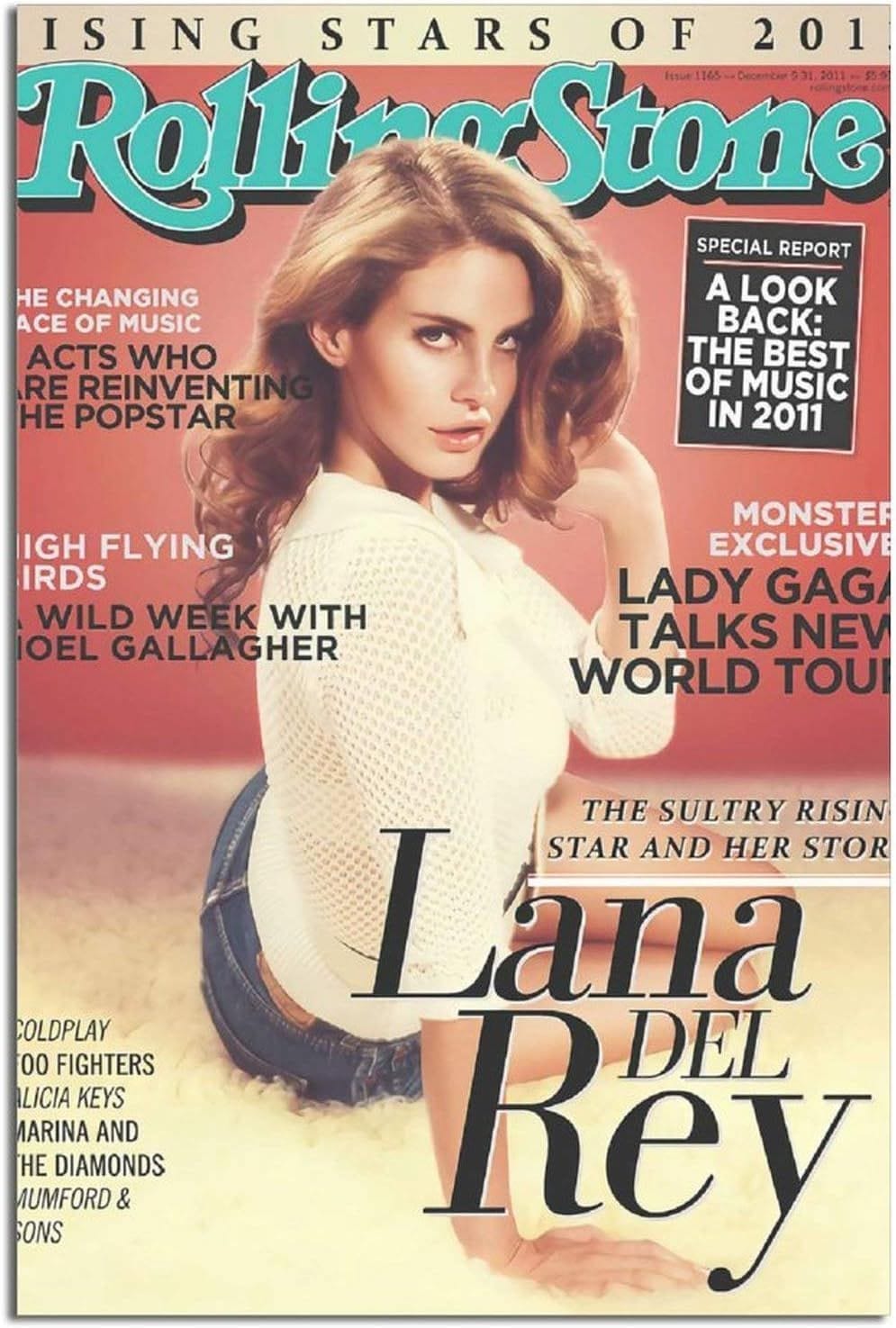 Lana Del Rey Poster, Vintage Poster, Vintage Room Decor