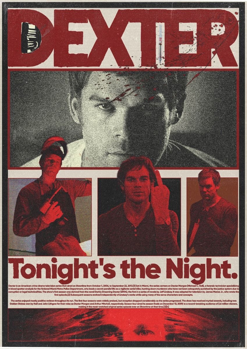 Dexter Morgan Poster.