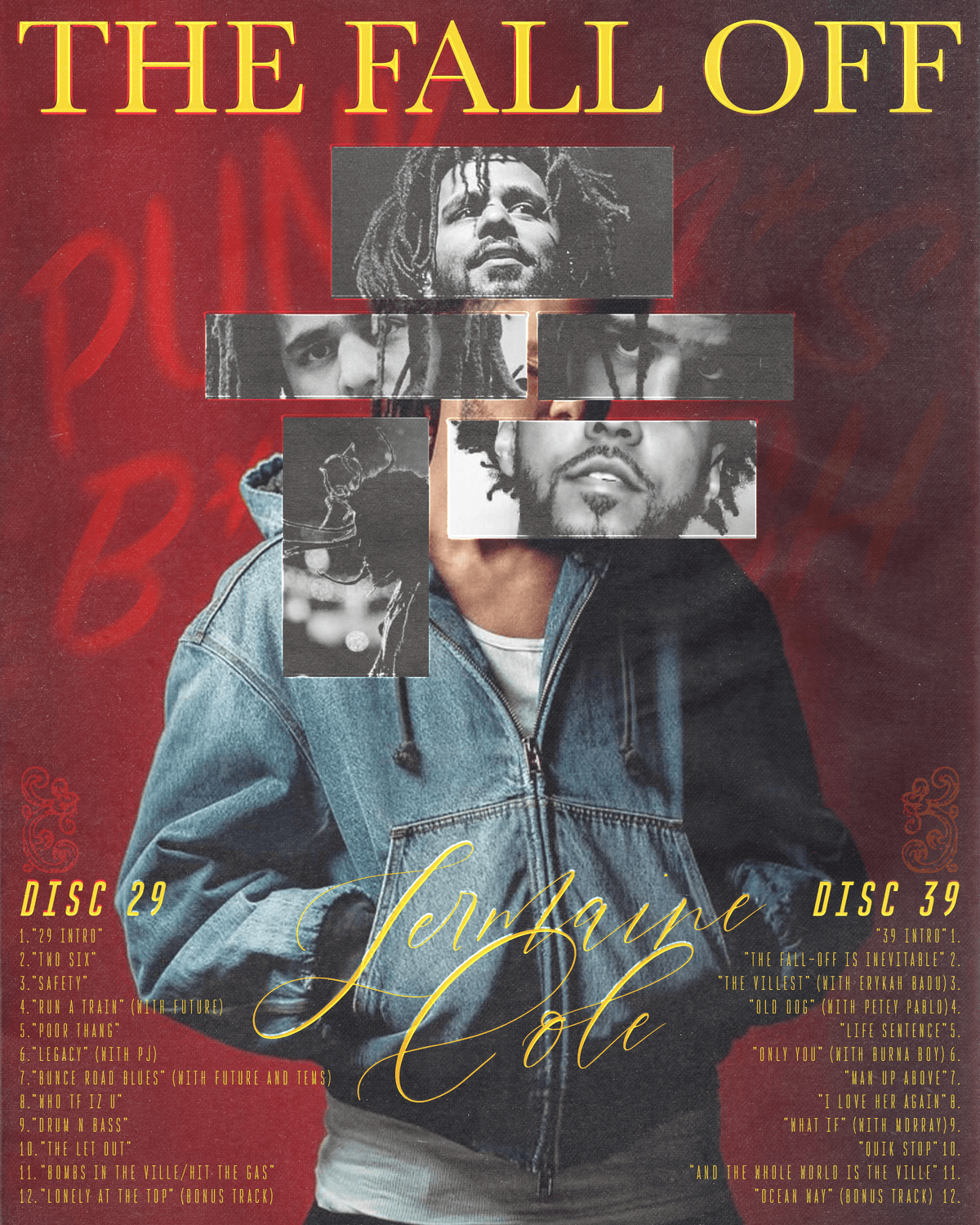The Fall Off by J. Cole  Poster