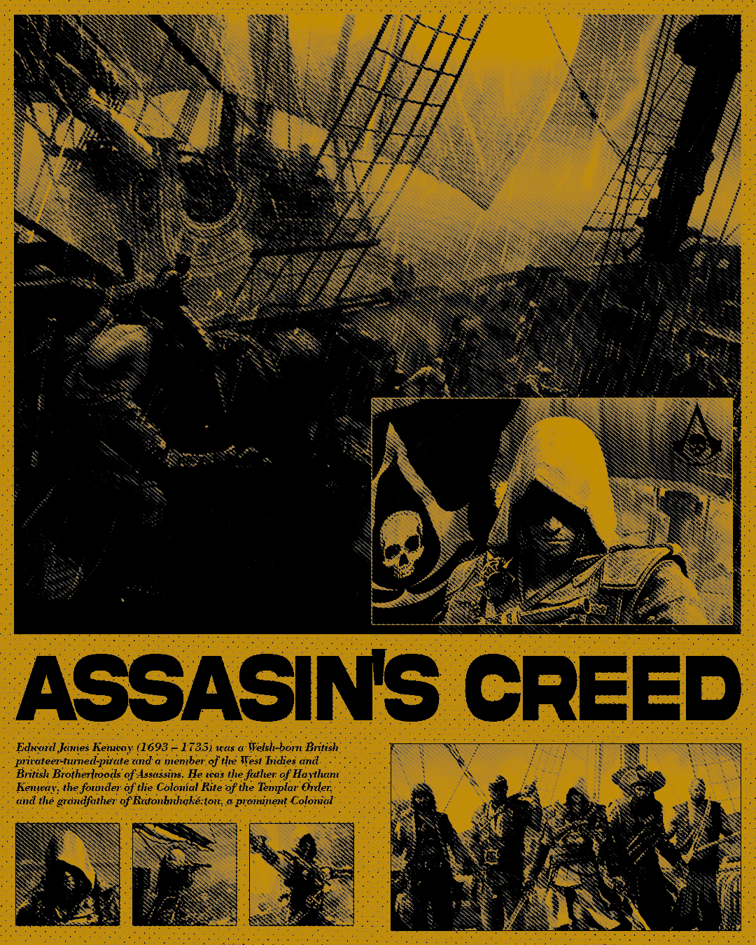 Assasin's Creed Black Flag Poster Design