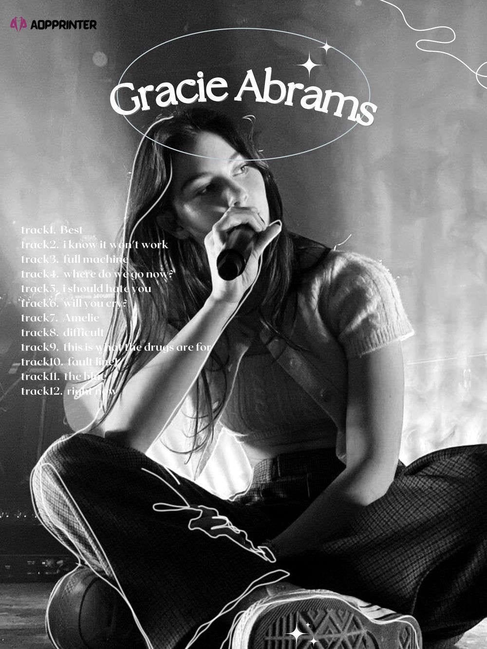 Gracie Abrams Poster, Good Riddance Album Poster, Gift For Home Decorations