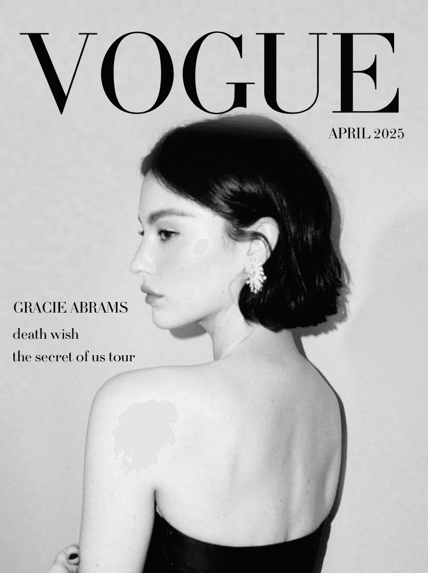 gracie abrams vogue poster