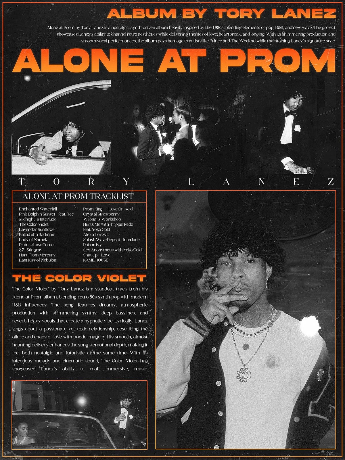 Tory Lanez alone at prom