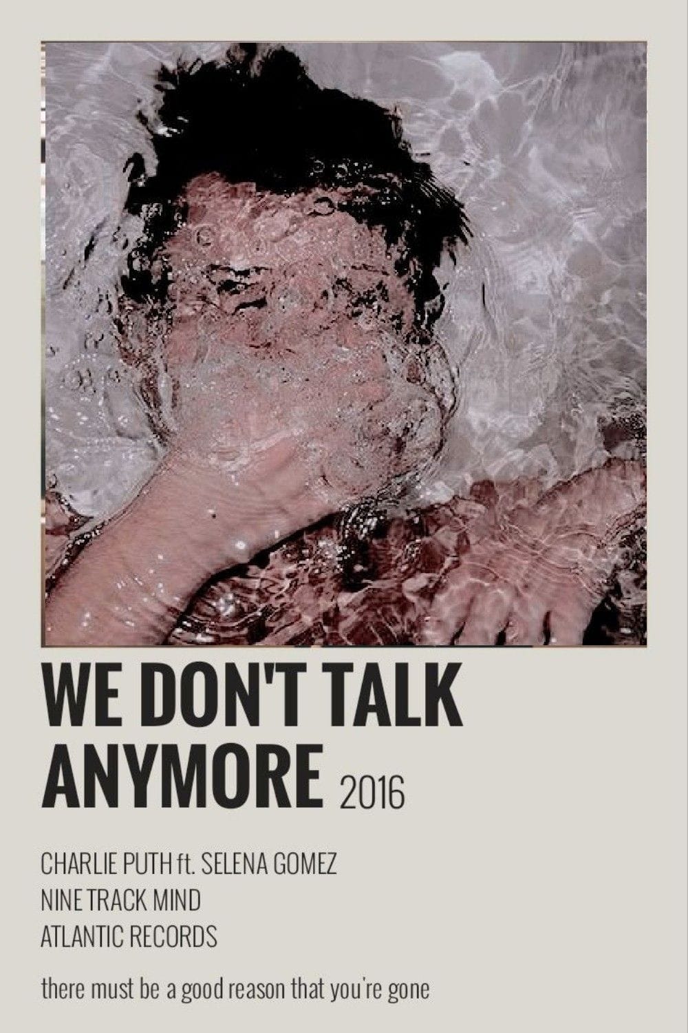 We don't talk anymore