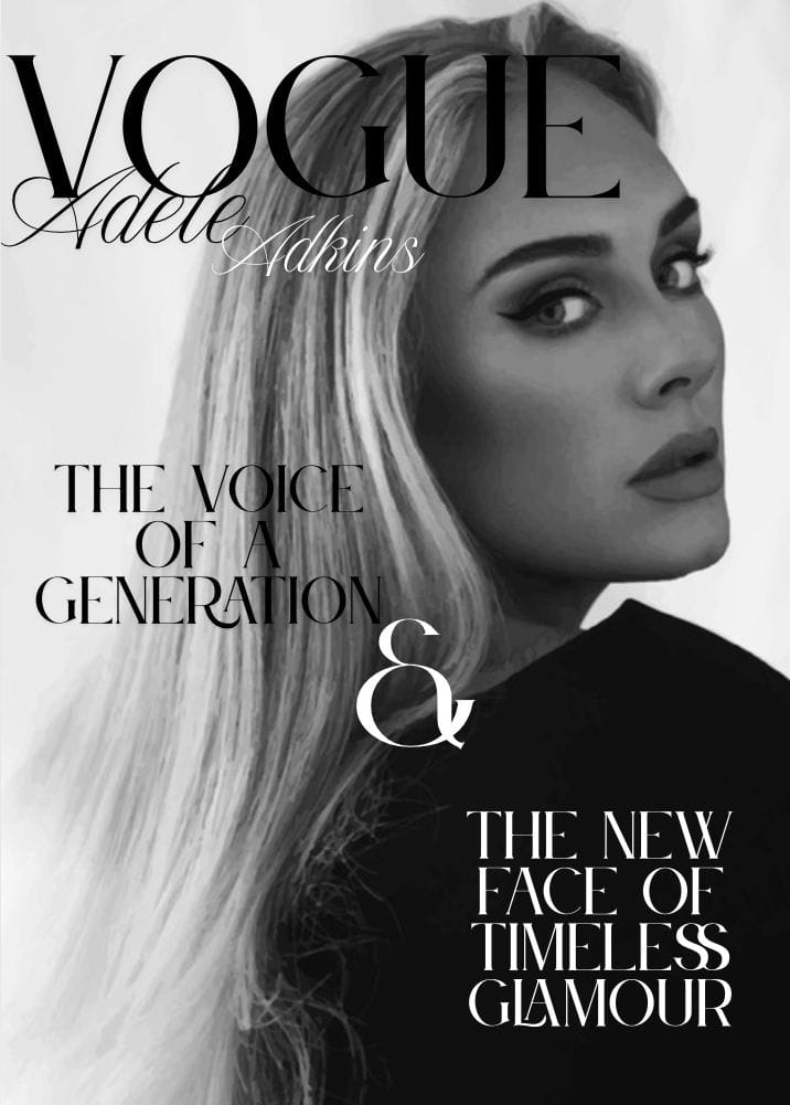 Adele cover of vogue