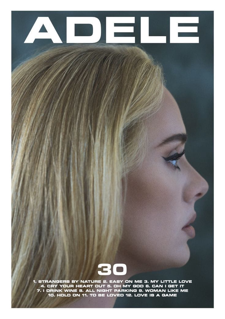 30 - Adele // Album Poster