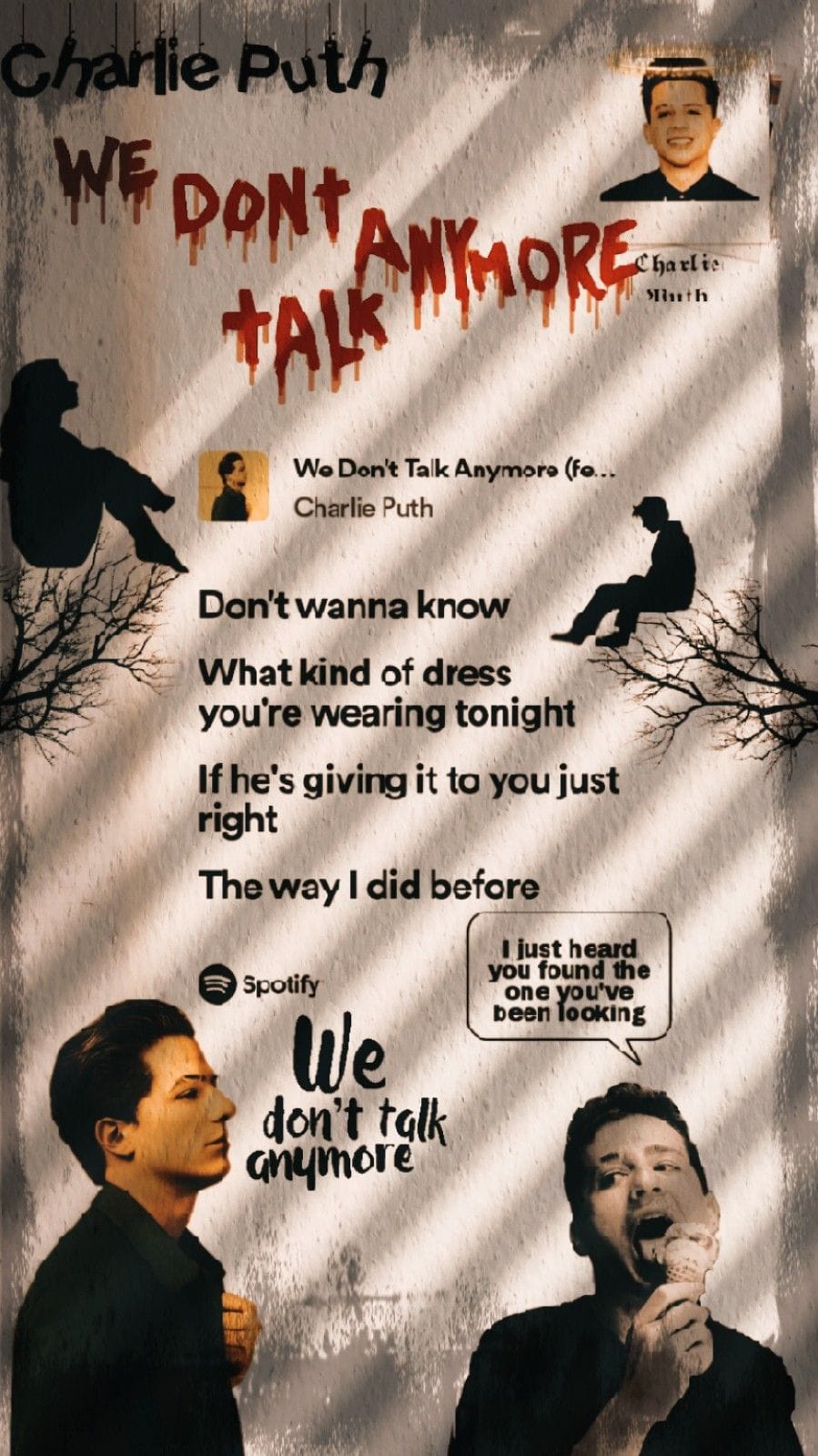 We Don't Talk Anymore poster