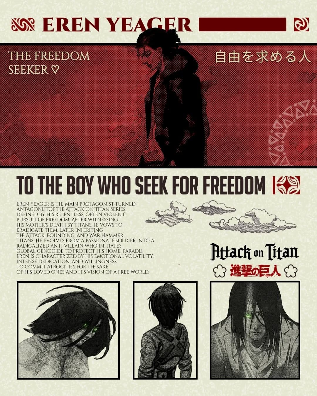 Eren Yeager poster