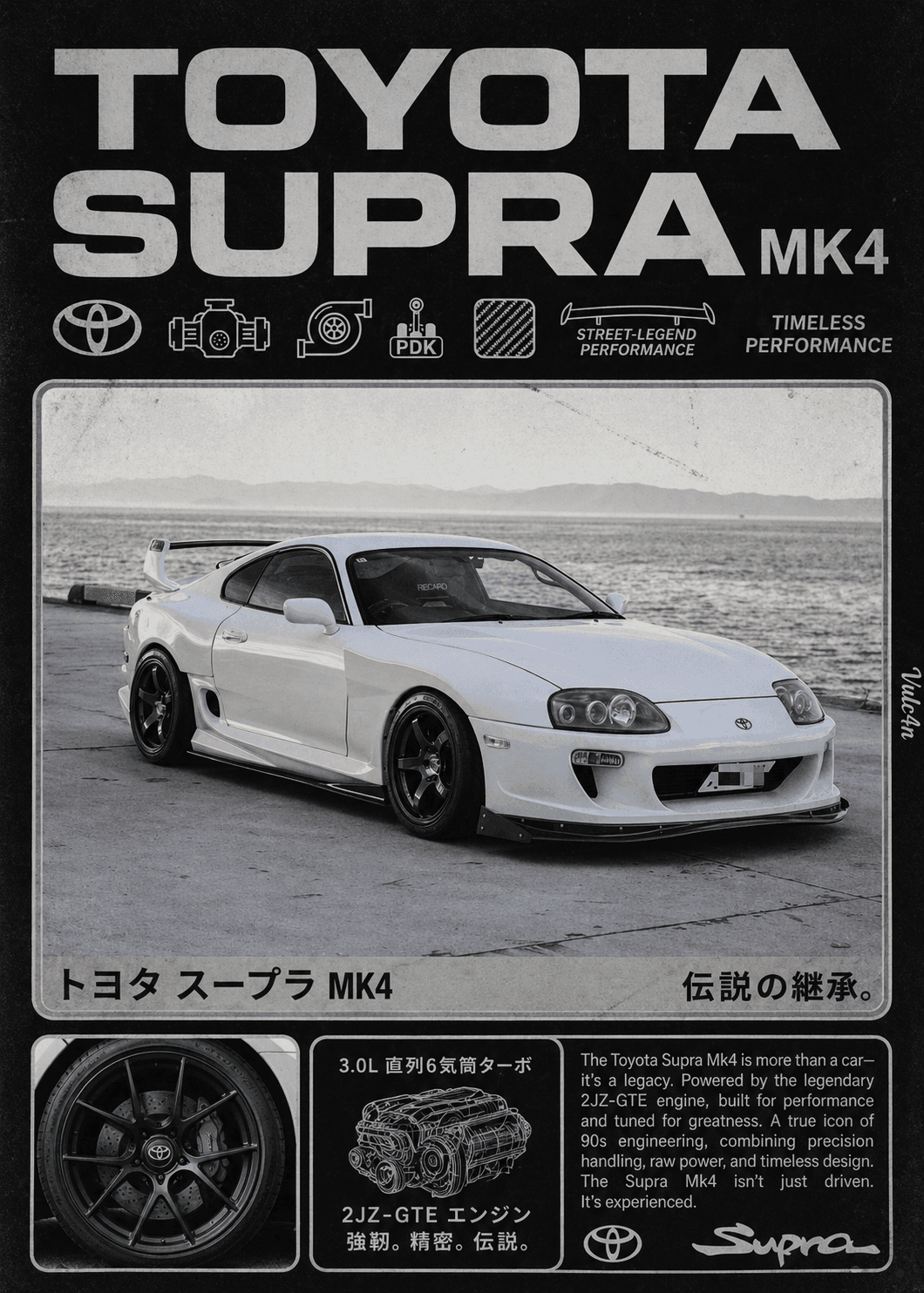 Toyota Supra Mk4 - Poster