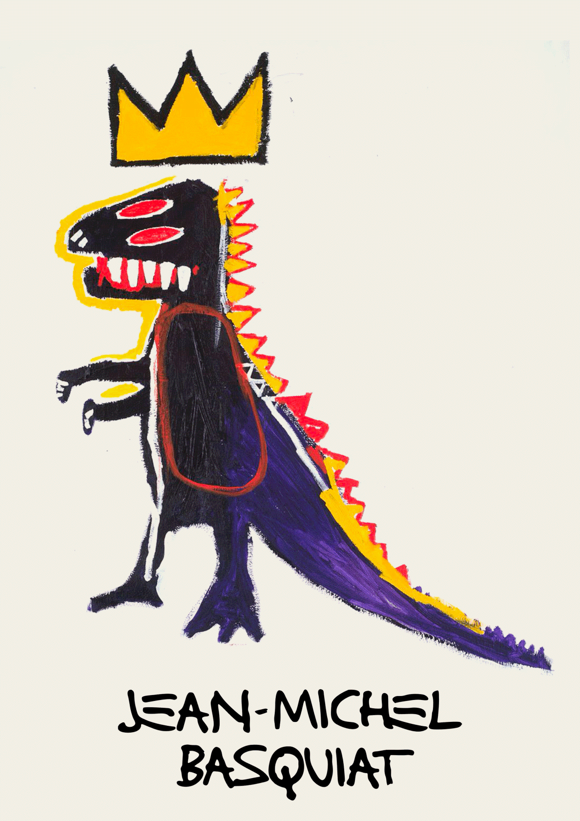 Dinosaur - Jean-Michel Basquiat kunstplakat