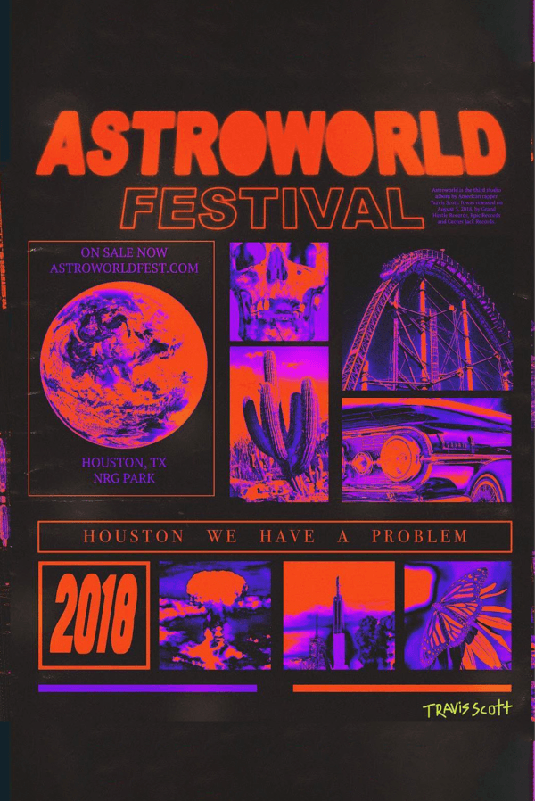 Travis Scott 'Astroworld Festival' poster