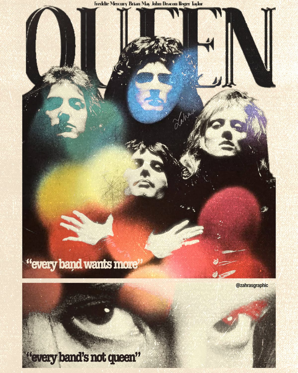 QUEEN POSTER - by zahrasgraphic