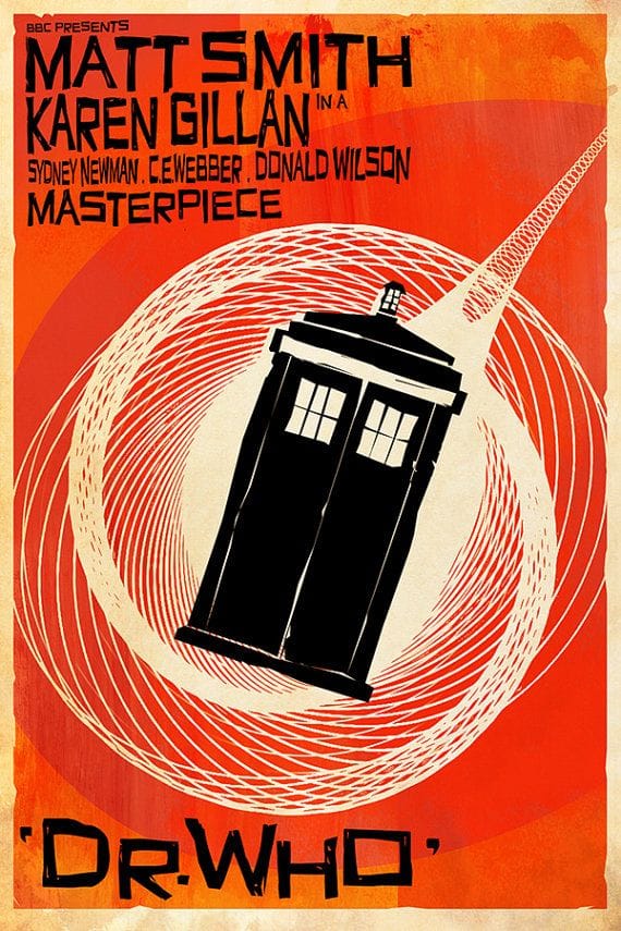 Vertigo X Doc Who Art Print | Retro Sci-fi Movie Mashup Poster | Hitchcock Fan Gift - Etsy