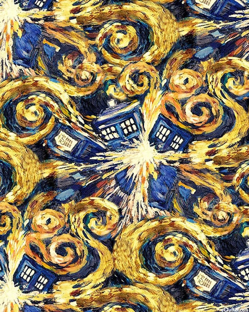 Doctor Who Exploding Tardis Van Gogh Cross Stitch Pattern - Etsy