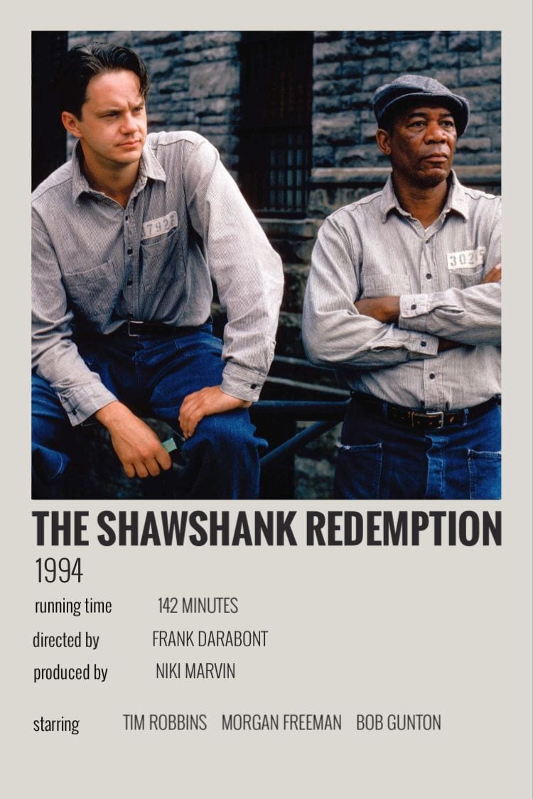 the shawshank redemption polaroid poster