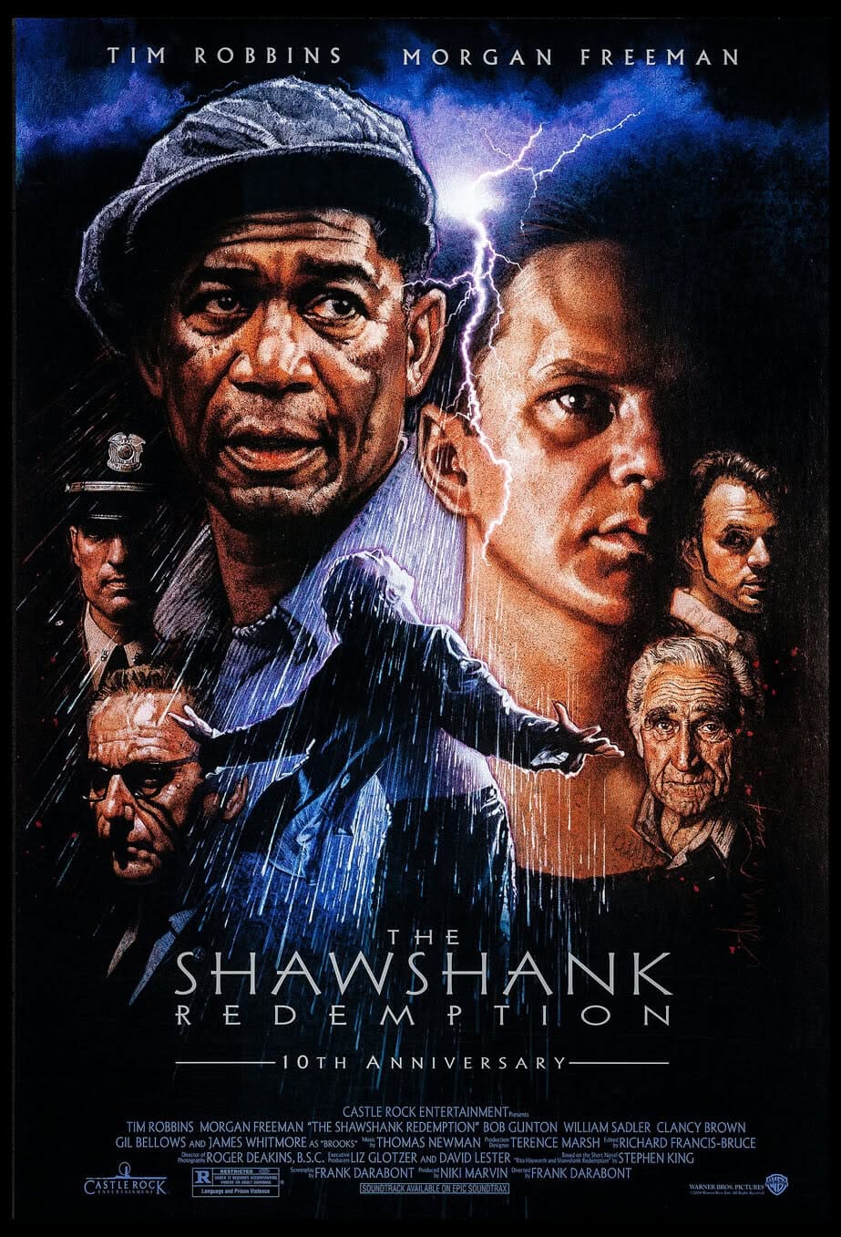 The Shawshank Redemption Tim Robbins Frank Darabont Struzan Art R-2004 Ds 1sheet