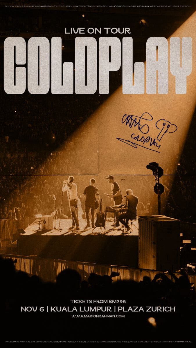 Coldplay Live Tour Poster