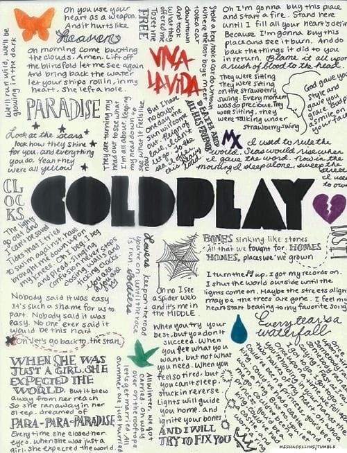 Coldplay poster