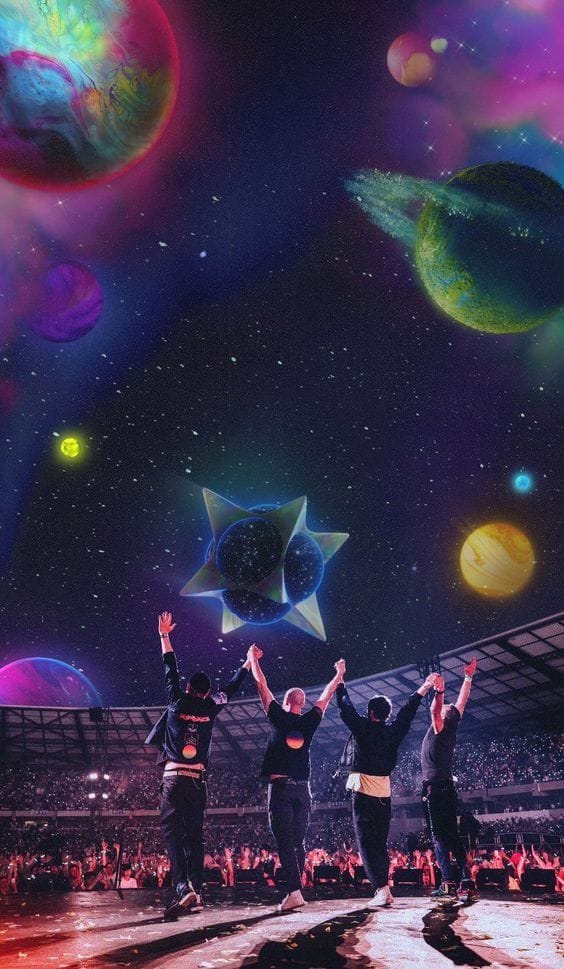 Coldplay Coimbra Portugal - MOTS Tour Poster