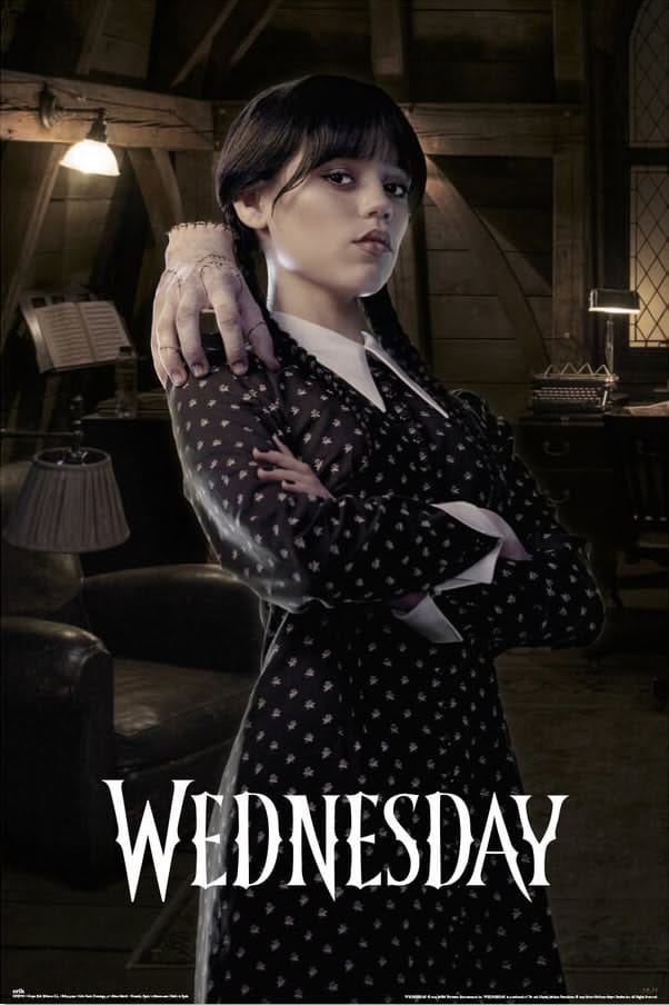 Wednesday poster: Room [Jenna Ortega] 24x36 Netflix TV series