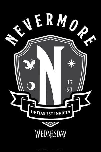 Wednesday Nevermore Academy Crest Poster | Hot Topic