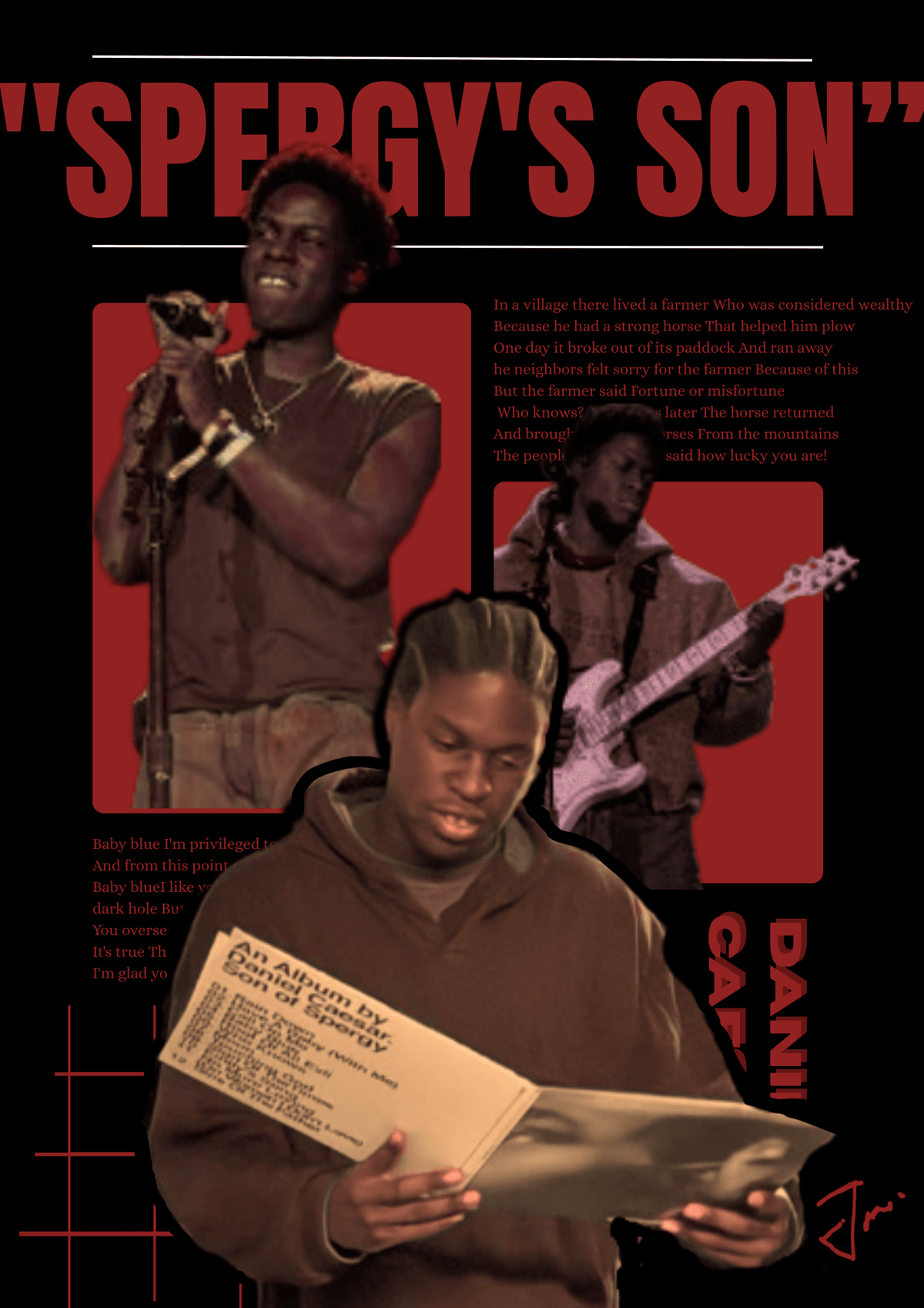 Son of spergy (daniel caesar) poster by me