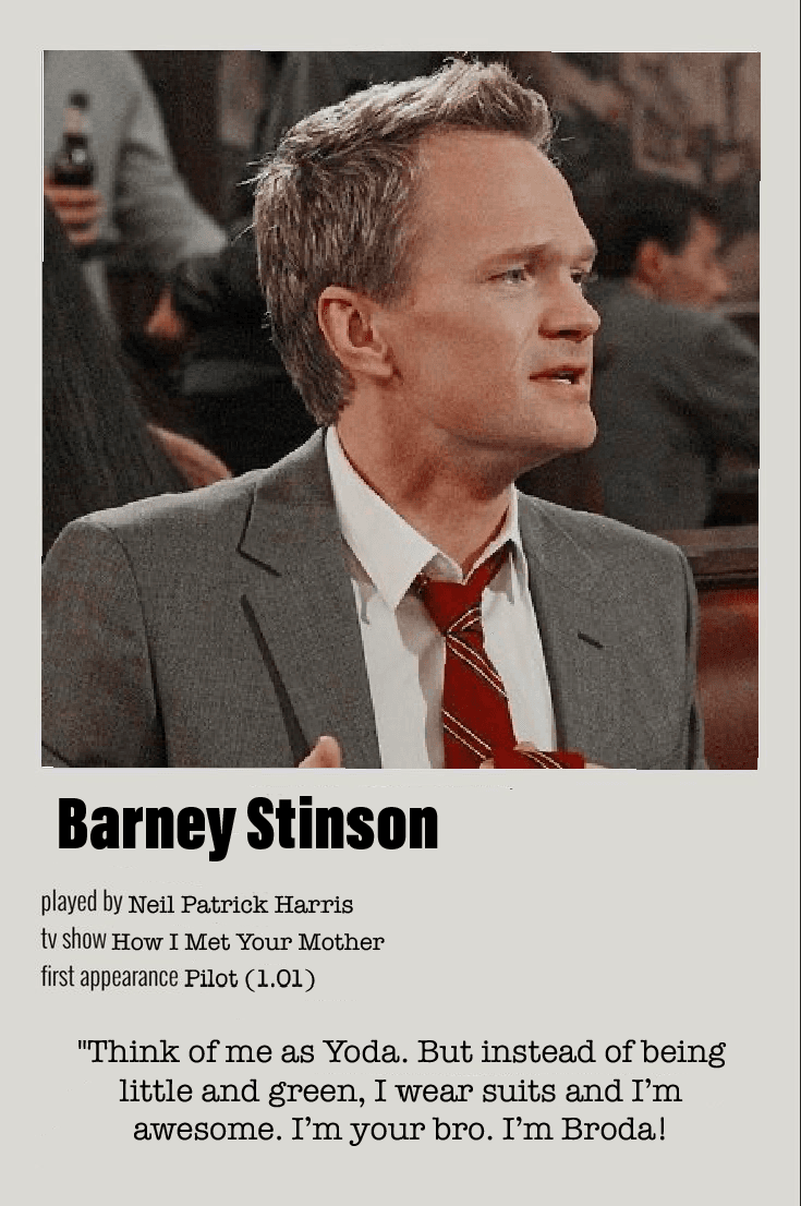 Barney Stinson Polaroid poster