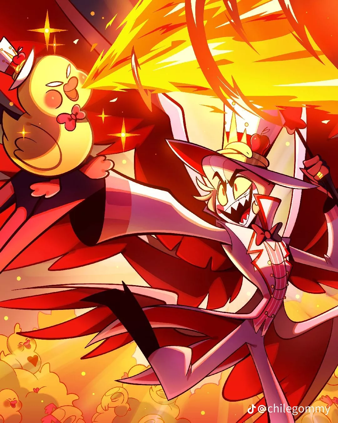 Lucifer//poster//hazbin hotel