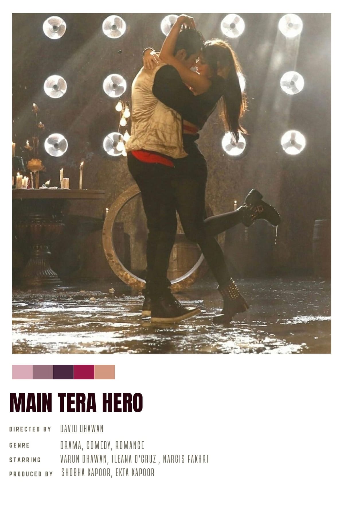 Main Tera hero -minimalist poster