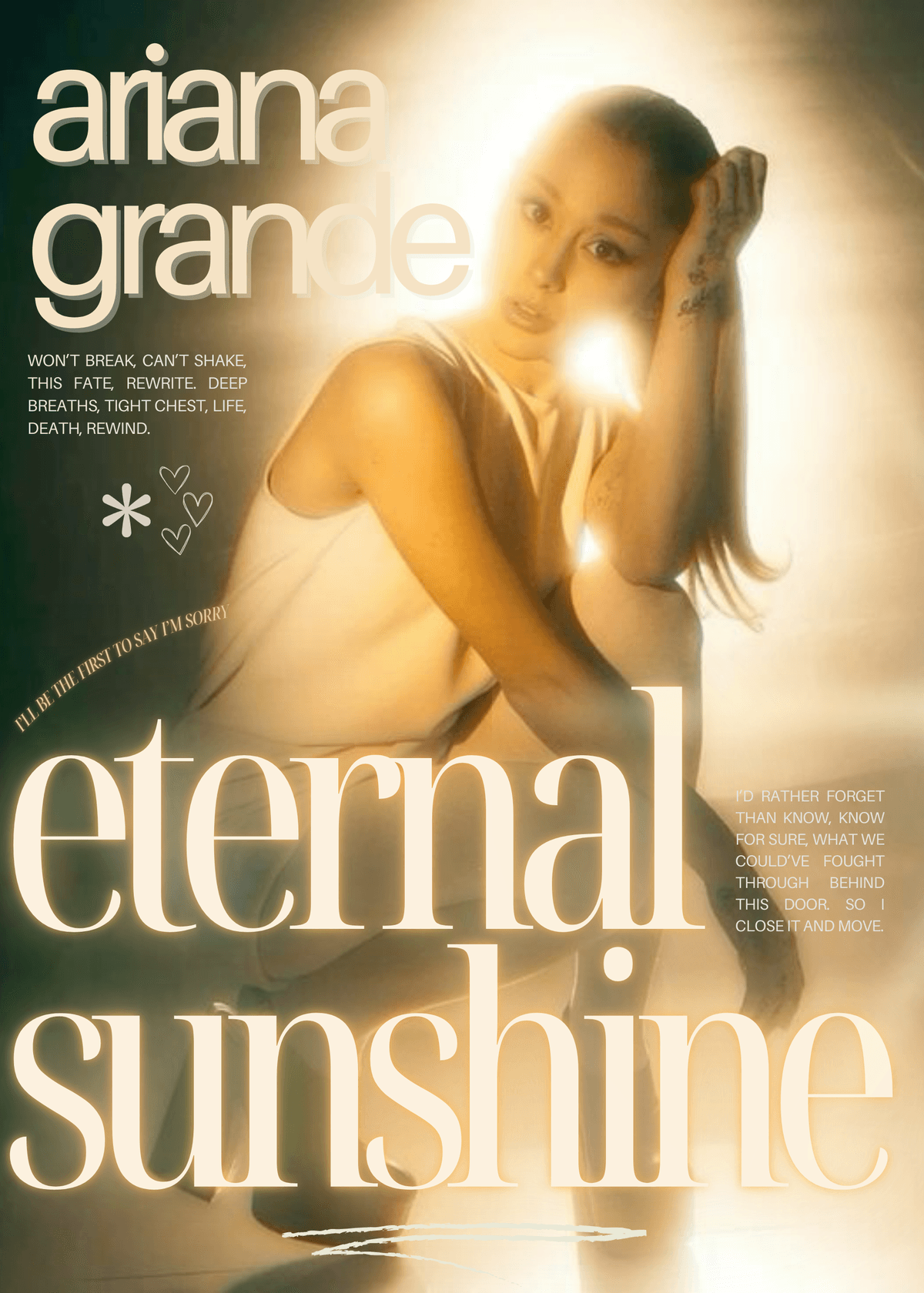 ariana grande eternal sunshine poster
