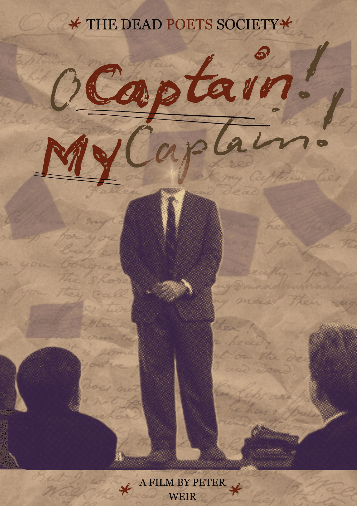 THE DEAD POETS SOCIETY GRAPHIC POSTER ⍟