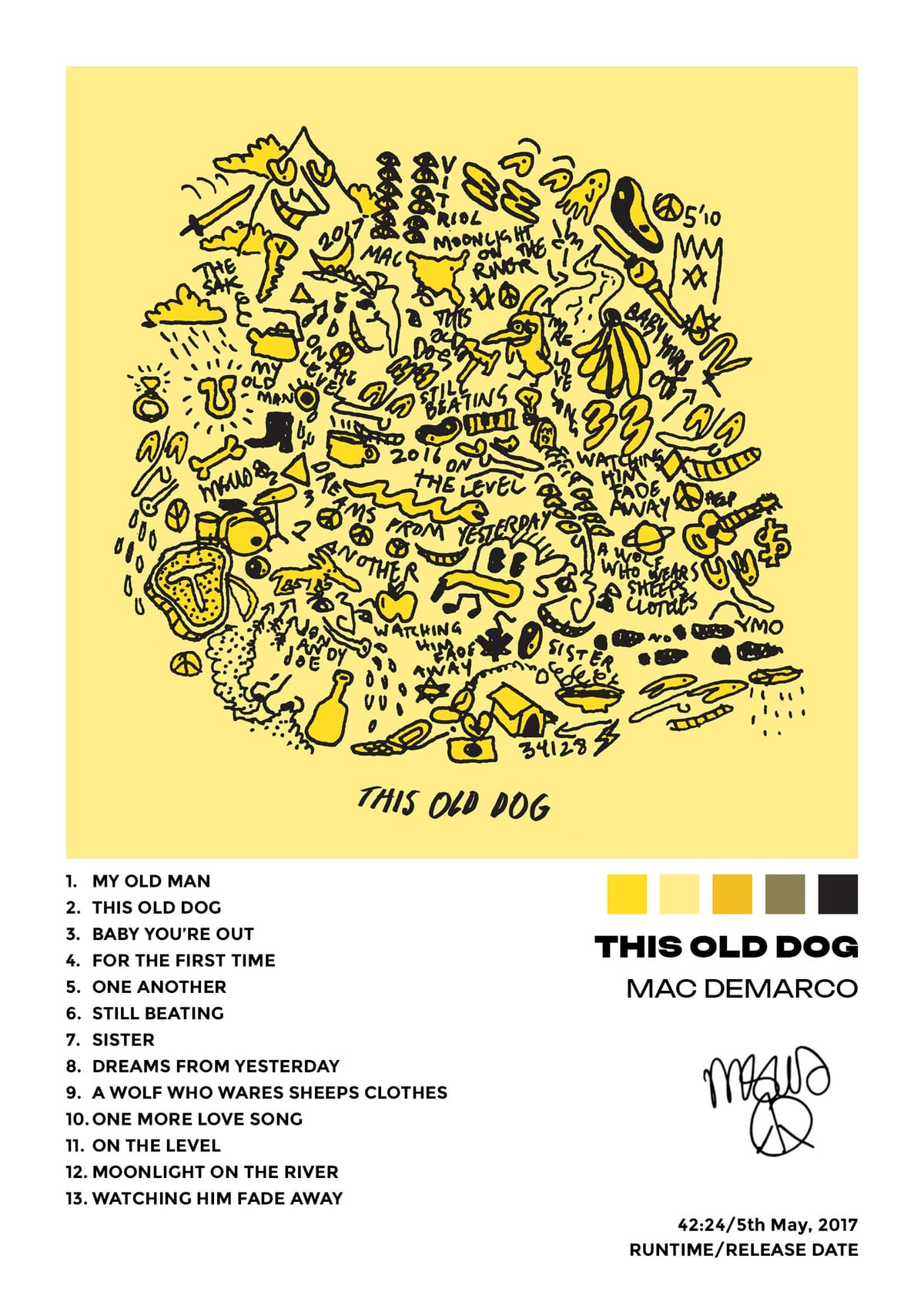 Mac Demarco - This Ols Dog - album poster
