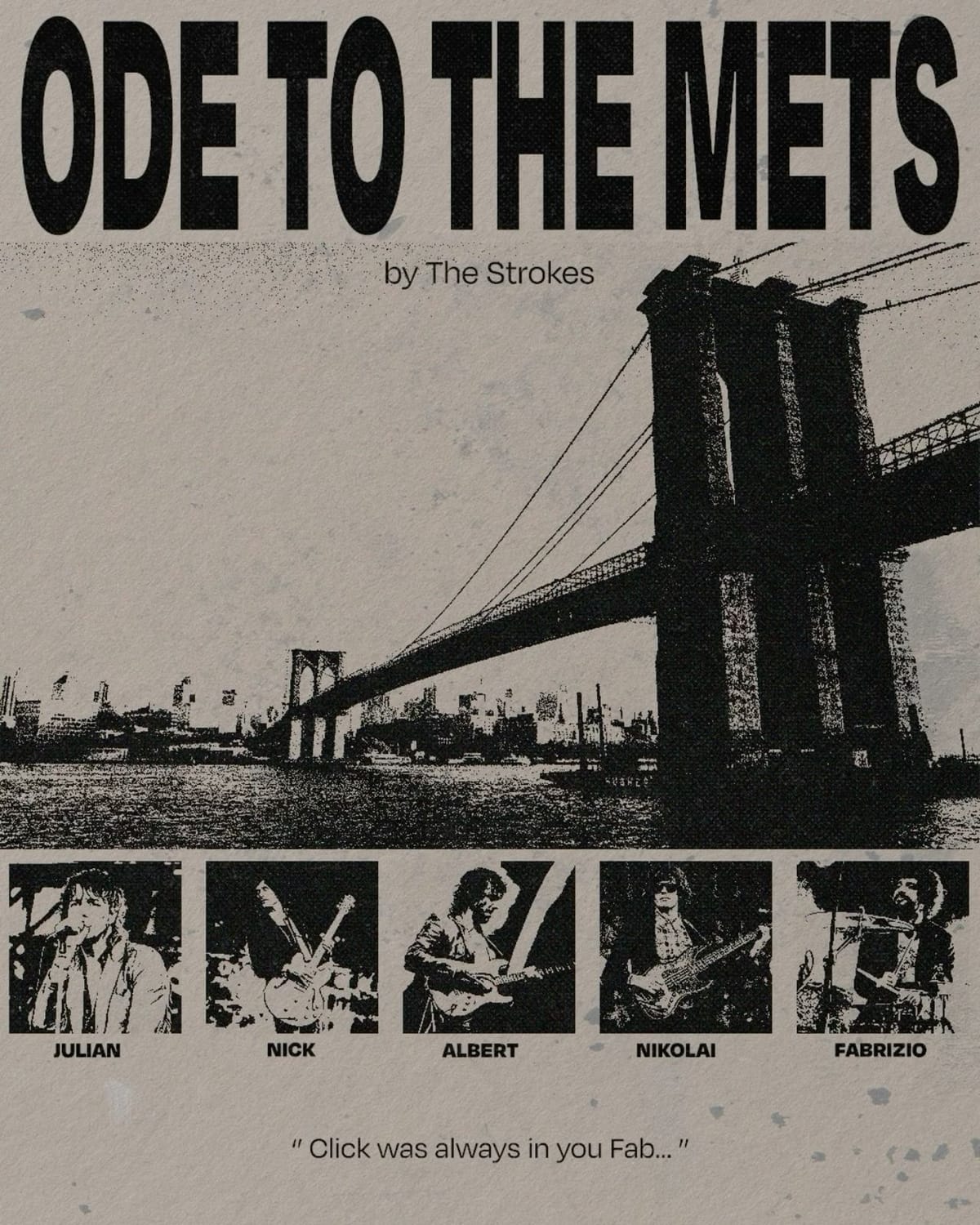 Strokes - Ode to the Mets Poster