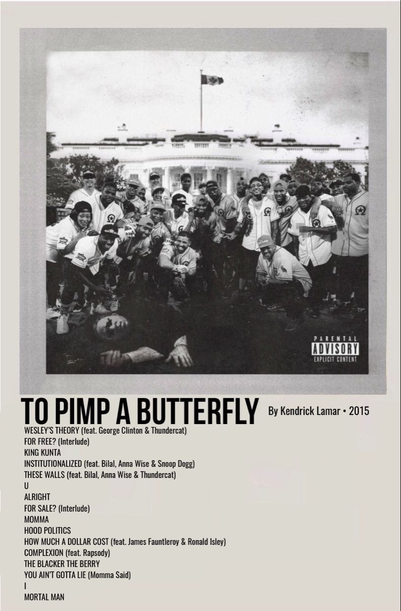kendrick lamar album cover poster