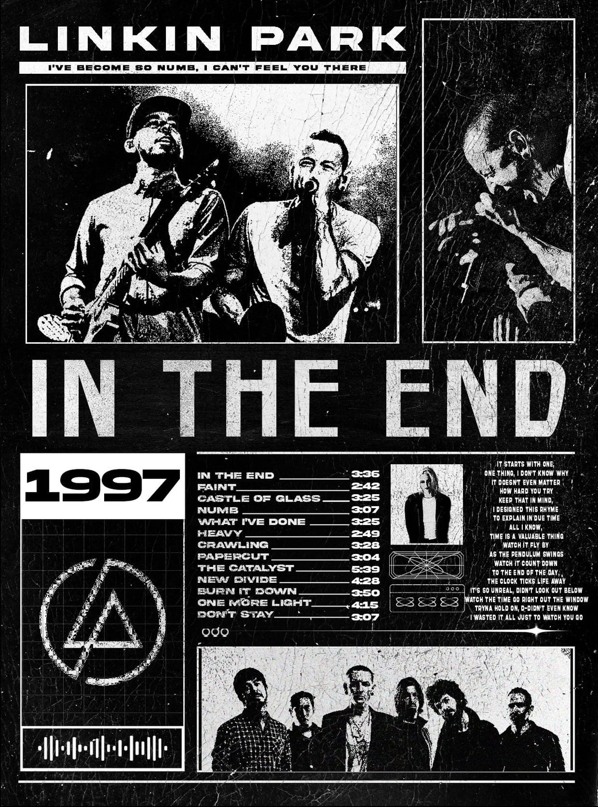 Linkin Park Brutalism Poster Design | Adobe Photoshop