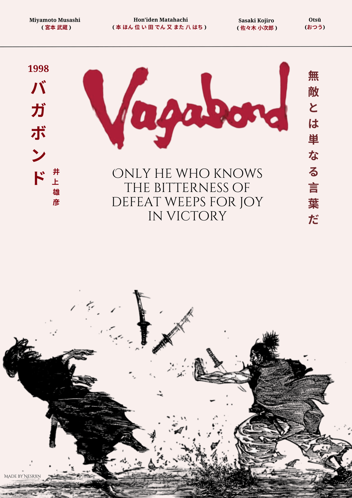 Vagabond Bitterness of Defeat Poster