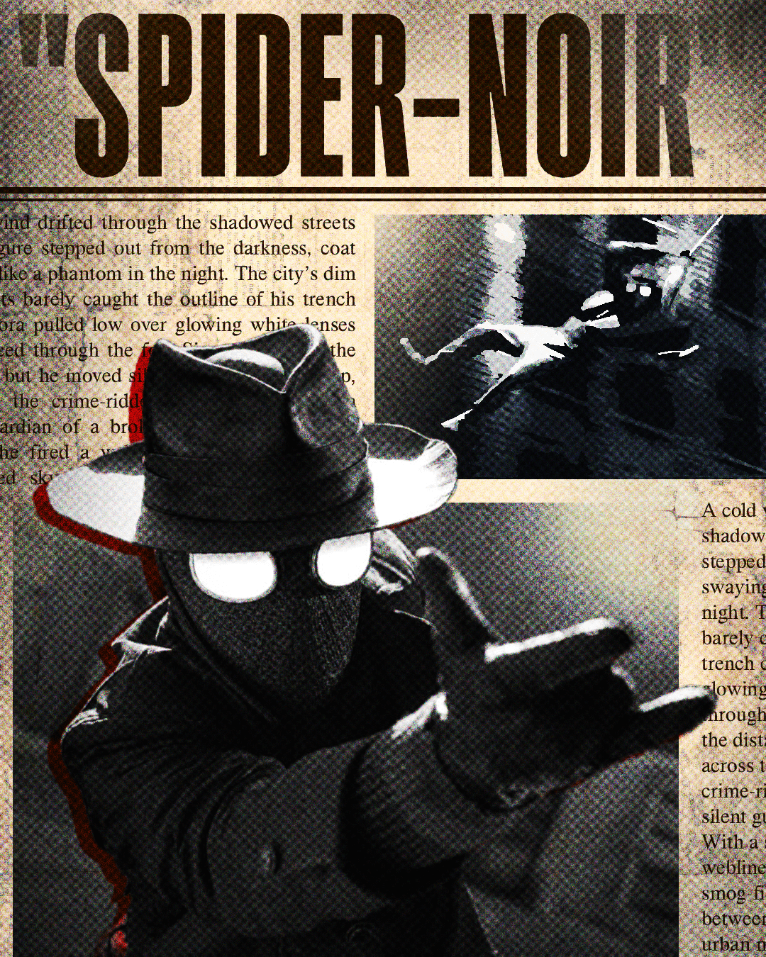 Spider-Noir Newspaper Poster