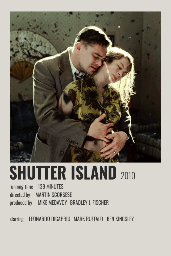 SHUTTER ISLAND POLAROID POSTER