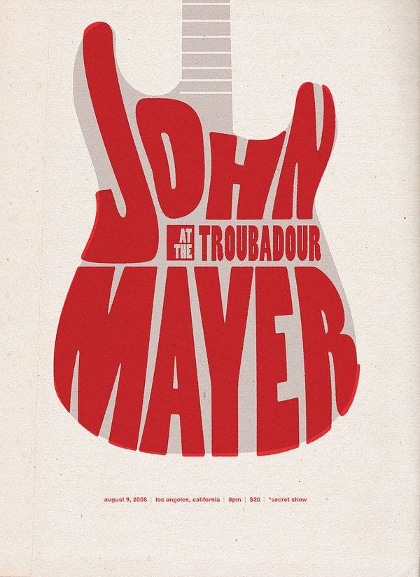 John Mayer at the Troubadour Poster - Neph Trejo