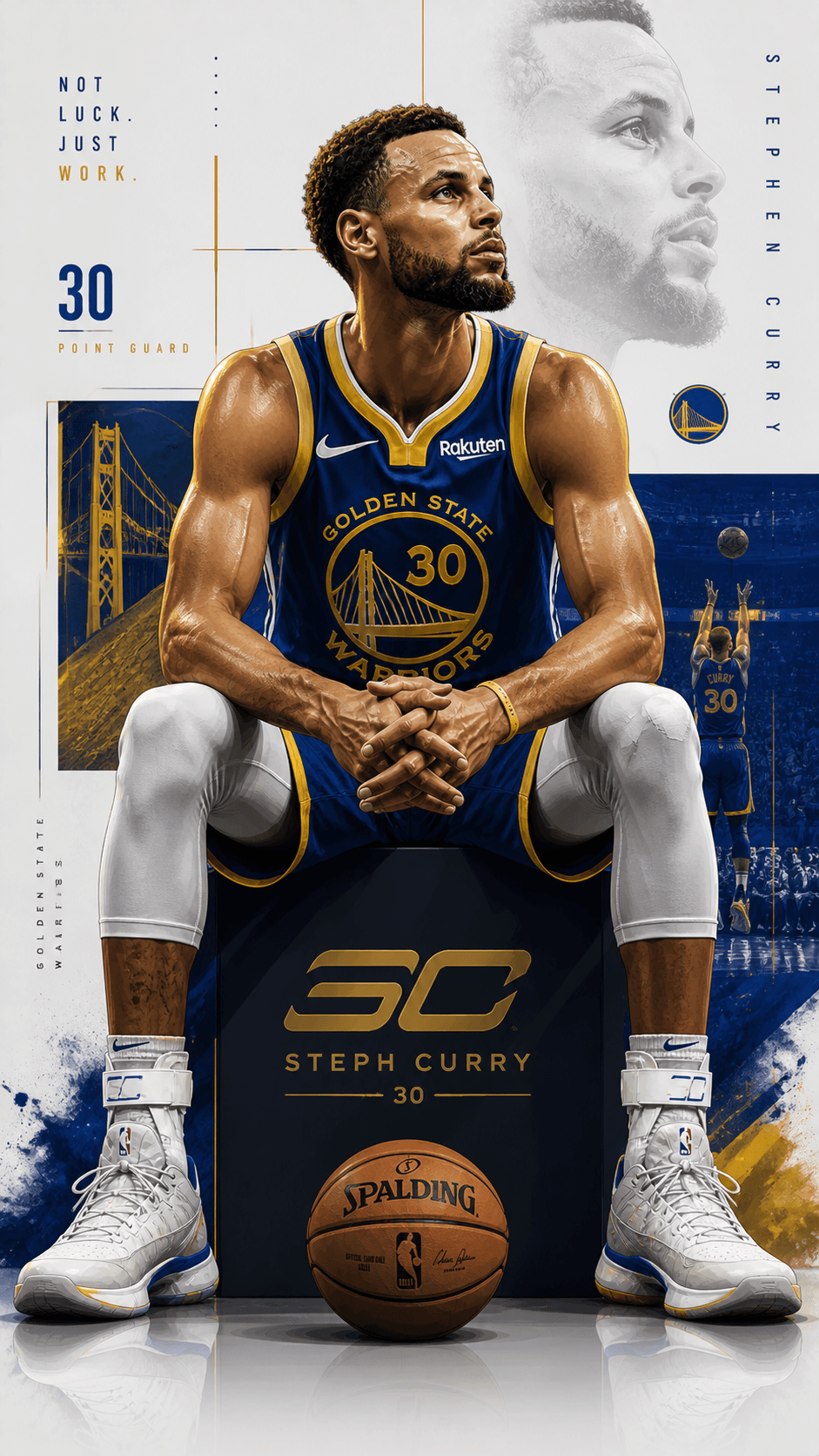 Stephen Curry 4K Wallpaper | Warriors Aesthetic Lock Screen