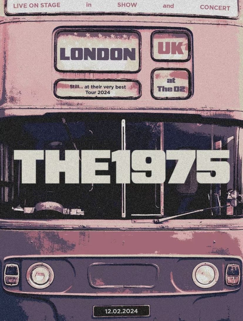 1975 tour poster