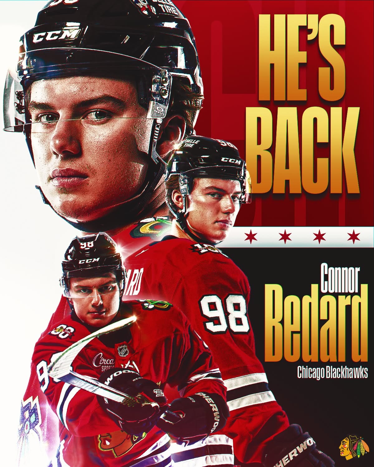 Connor Bedard Return NHL Graphic