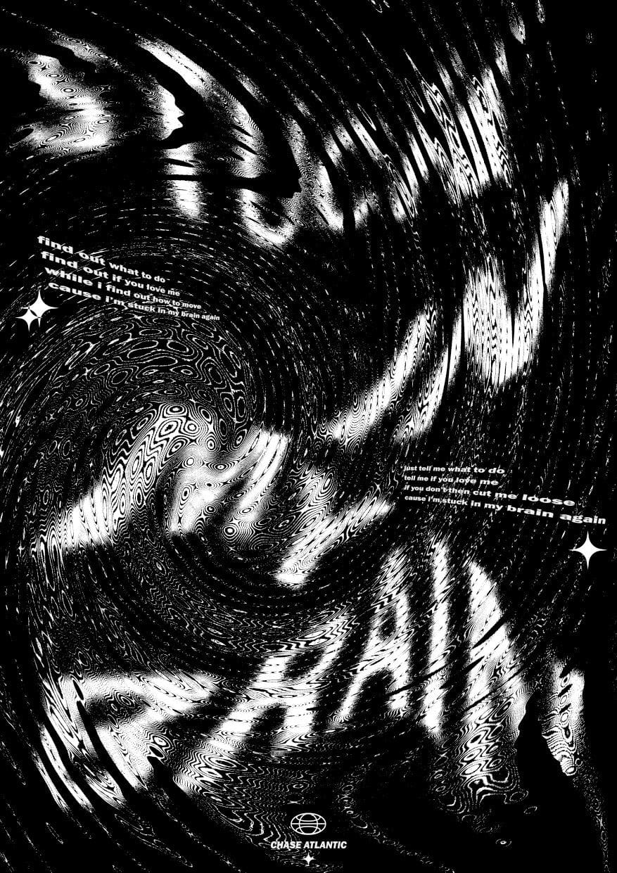 chase atlantic stuckinmybrain poster design