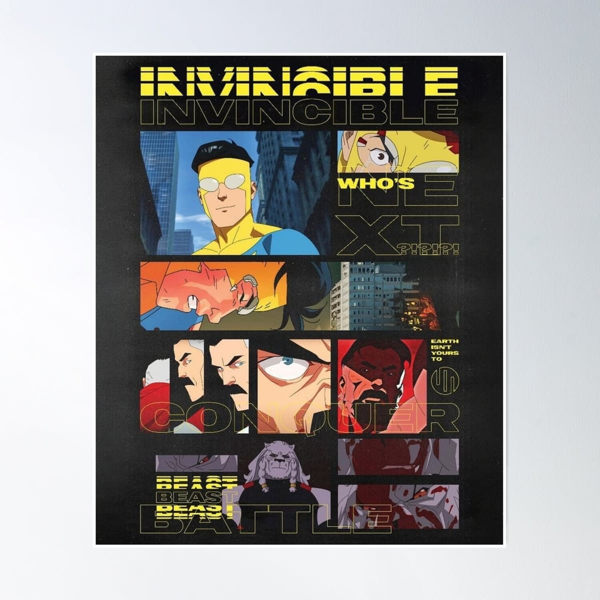Invincible Superhero Poster