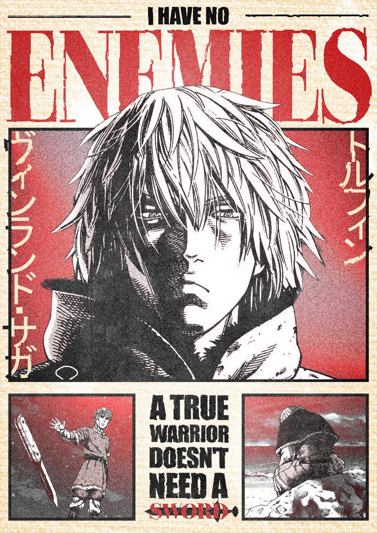 I have no enemies vinland saga thorfinn poster