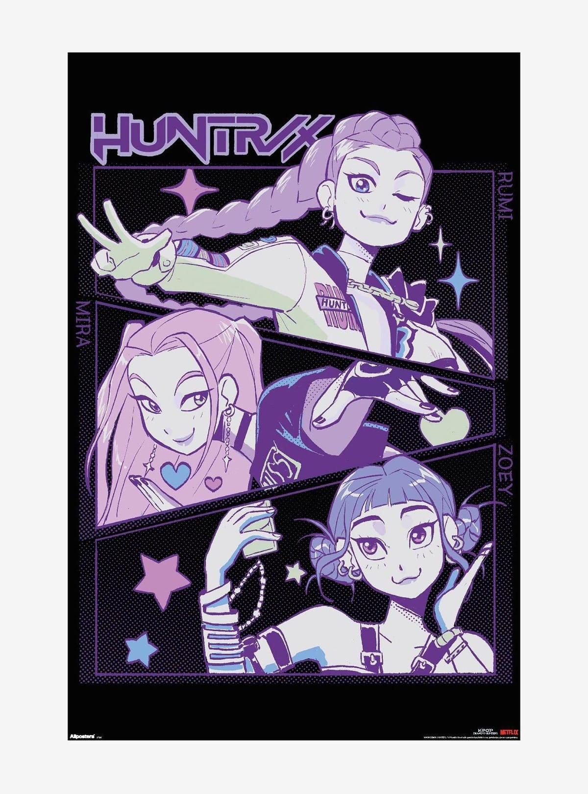 KPop Demon Hunters HUNTR/X Poster