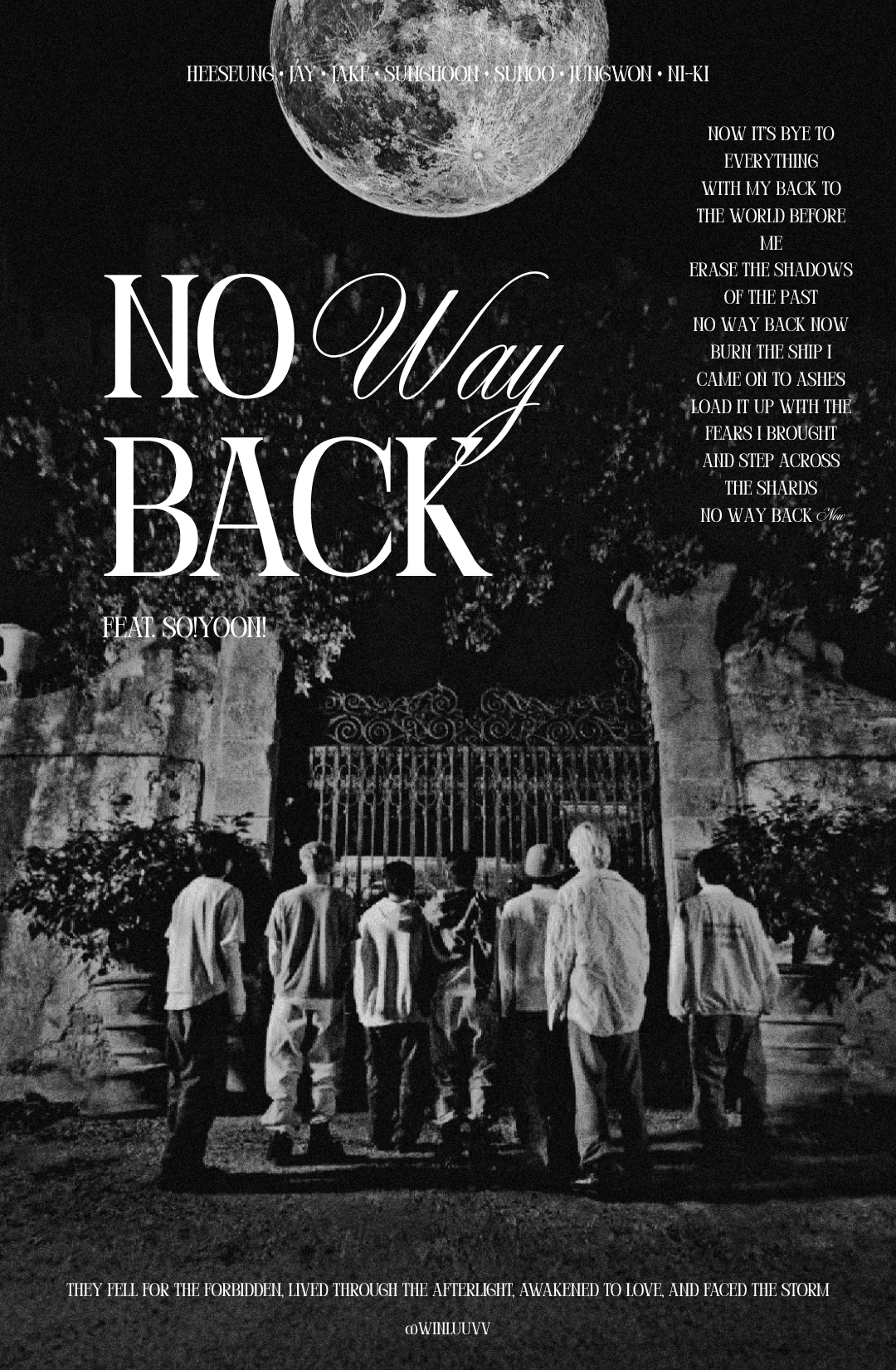 ENHYPEN           "NO WAY BACK" POSTER