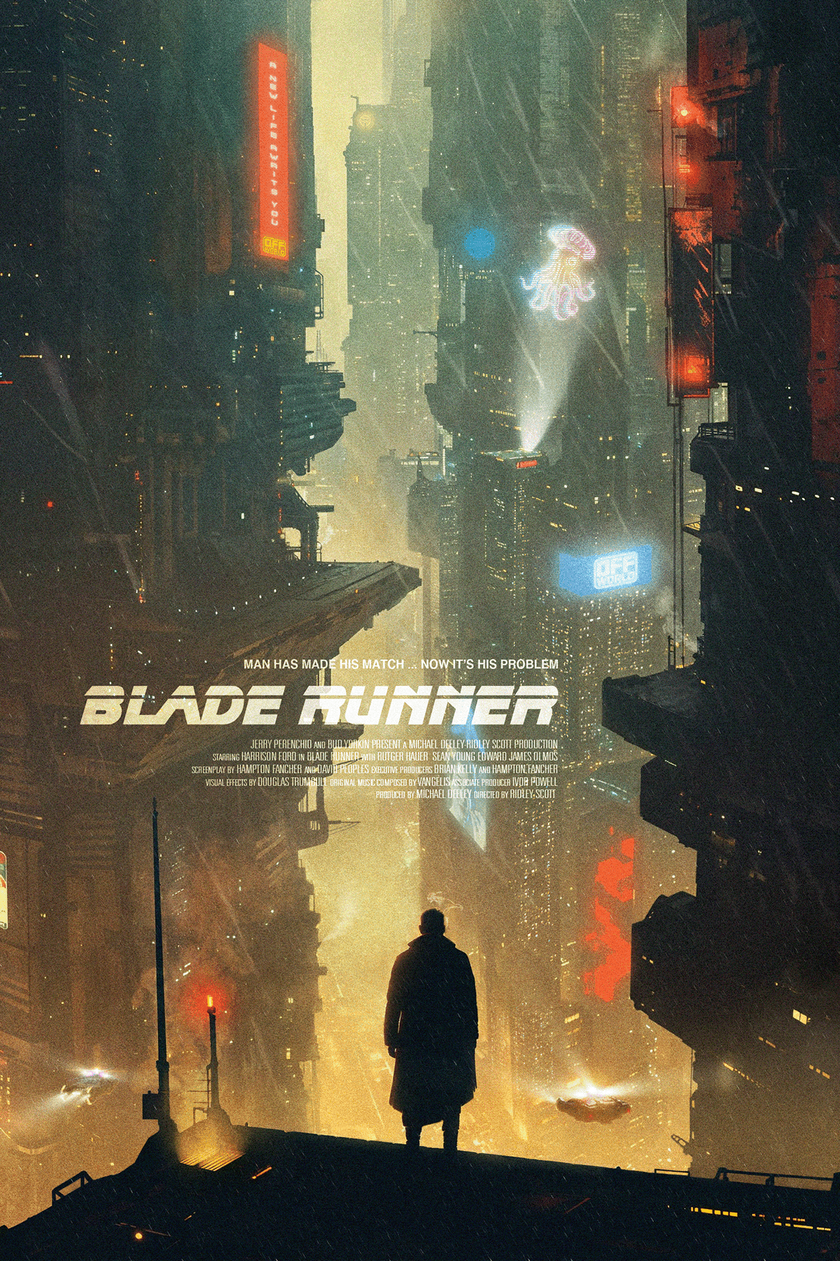 'Blade Runner' Official Poster - Matthew Ceo