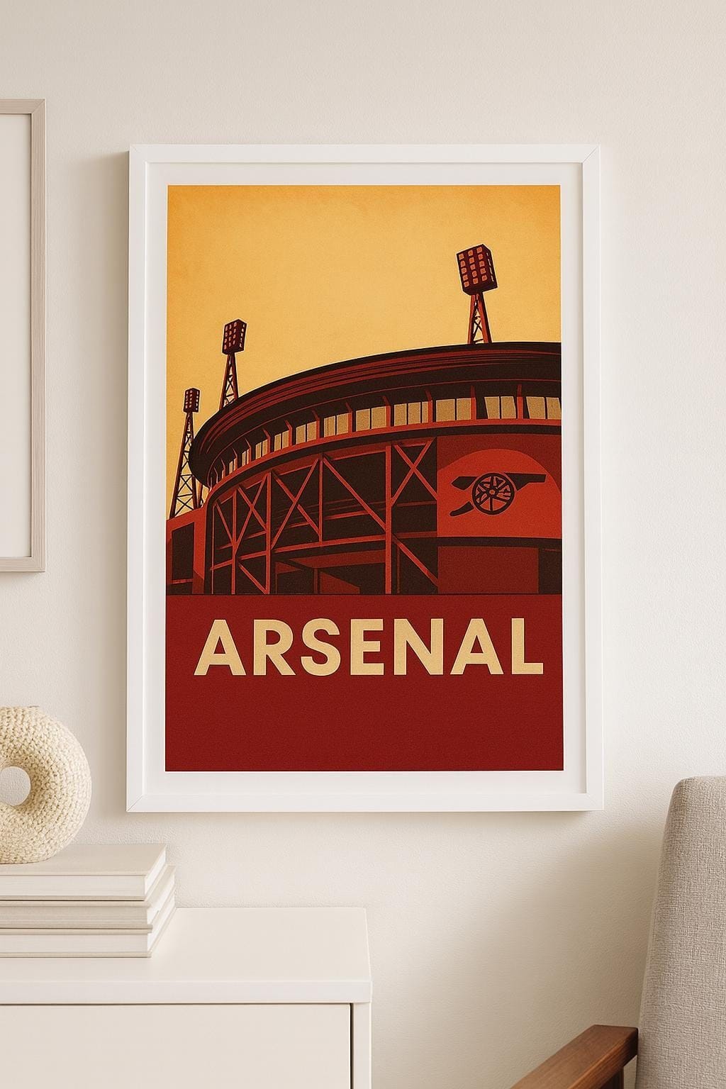 Vintage Football Art - Home Of Arsenal
